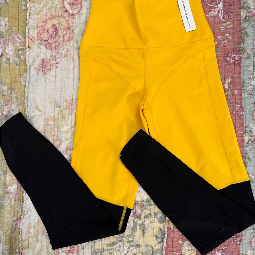 Yellow and Black SecndNture leggings